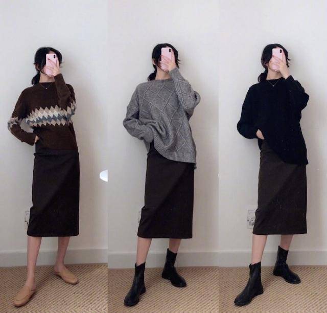 颜色 冬天也要做时髦girl，这些针织衫任意搭配都很美，时髦精致又保暖