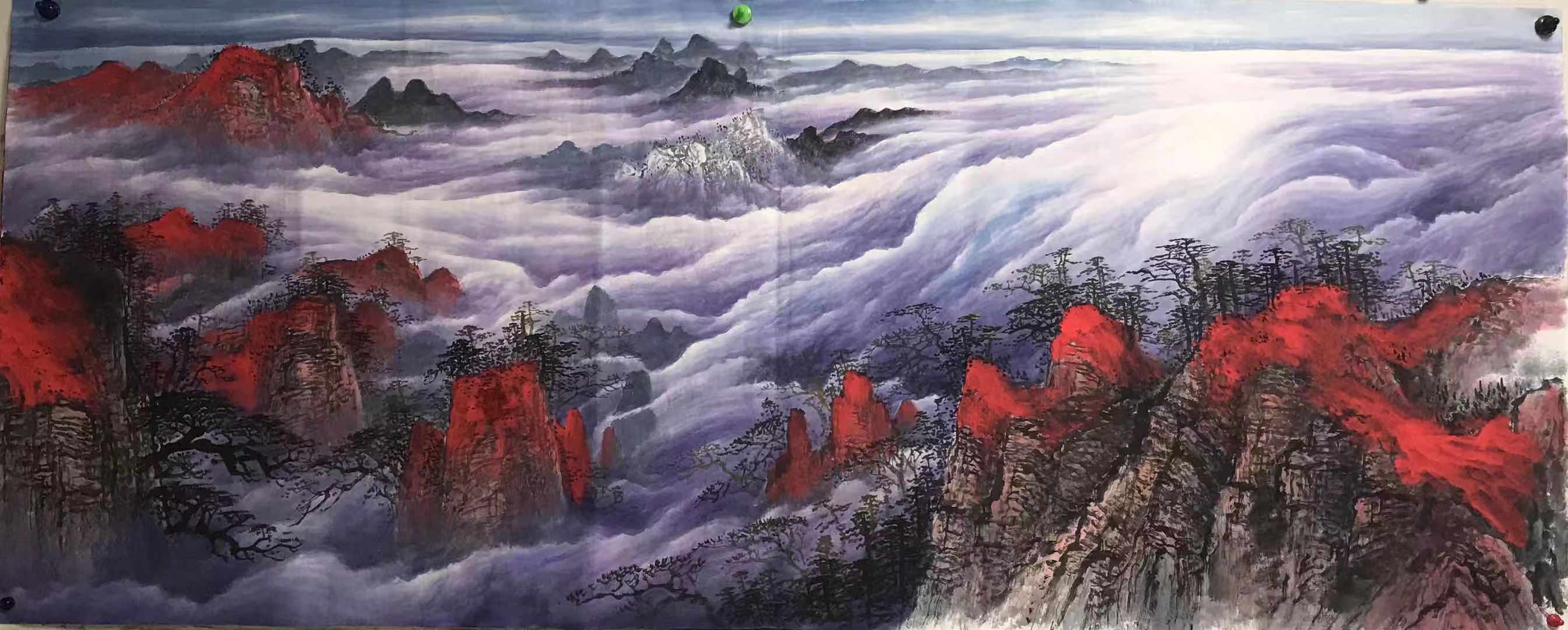 云海艺术当代百杰青年画家李会强作品鉴赏