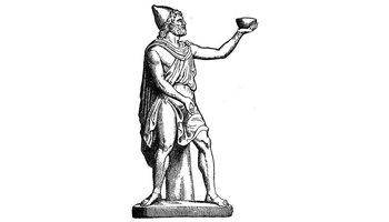 从希腊神话"奥得赛"里英雄俄底修斯在海岛上遇到的独眼巨人,格林童话