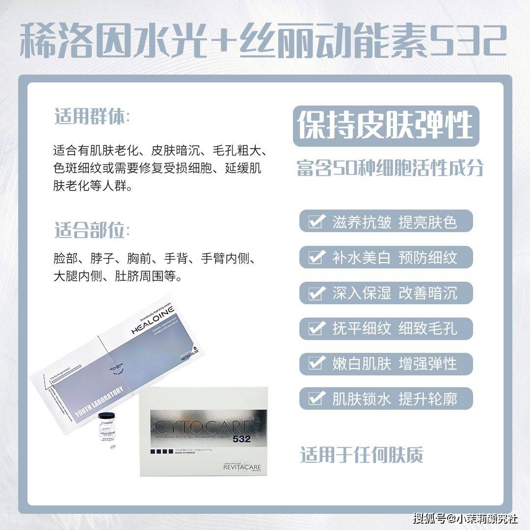人群稀洛因水光的最全搭配方案，补水抗衰美白应有尽有