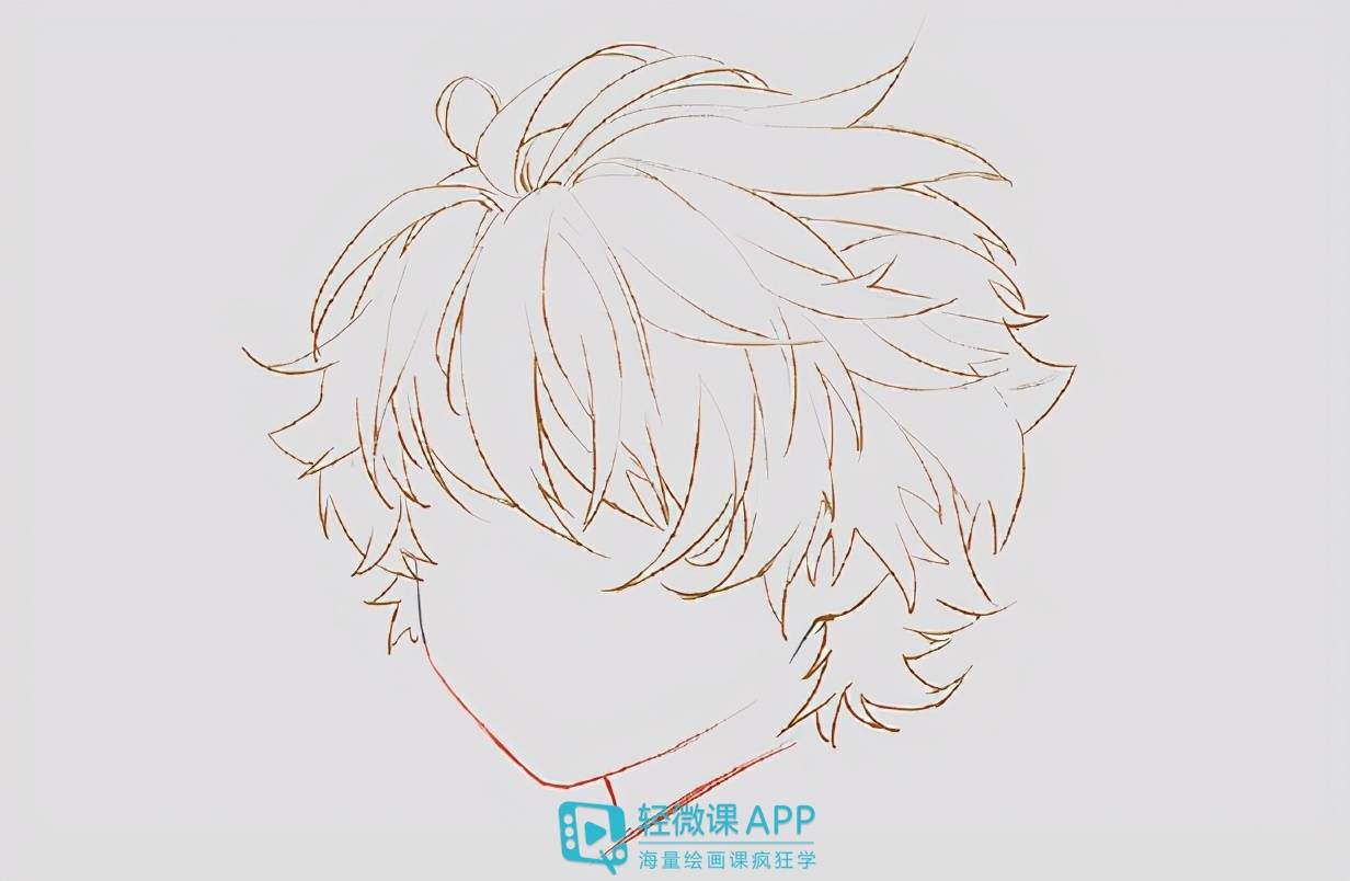 男生头发怎么画好？动漫男生发型画法教程基础入门_搜狐网, image size:1232x804