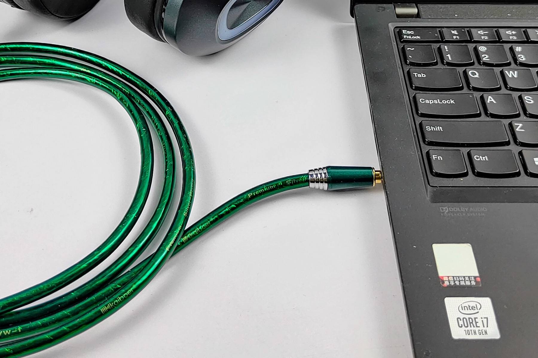 好声音更要好品质，开博尔镀银AUX音频线，给你发烧级的享受