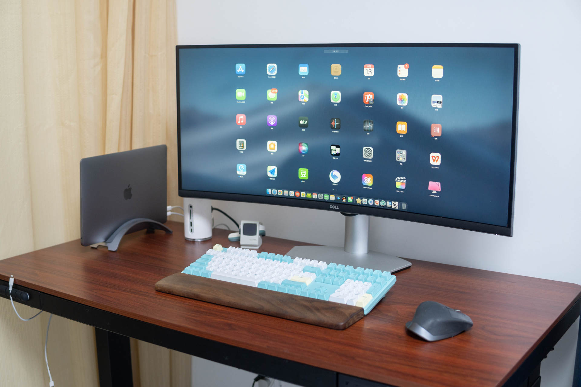 34寸曲面带鱼屏带来的桌面新升级戴尔s3422dw高颜值更好用