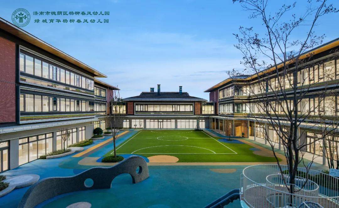 实景图 | 绿城育华杨柳春风幼儿园中小学作为泉城首个书院式学府