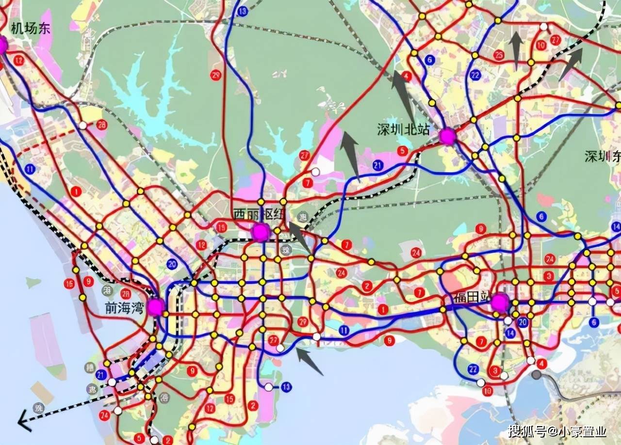 深圳市2035年地鐵規劃最新彙總版2125號線公示龍華到南山更進一步