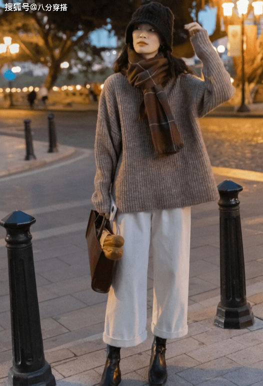 黑色 不露脚踝的冬季穿搭来喽,这些搭配简约日常又保暖,美得毫不费力