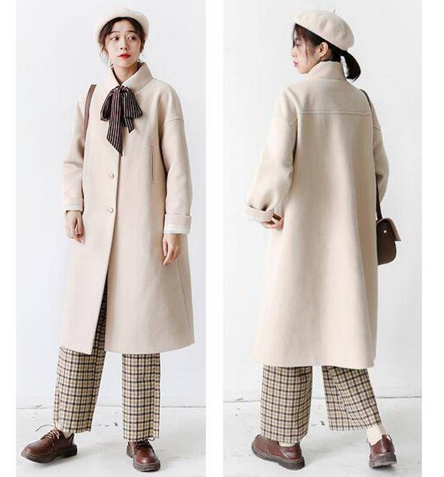 原创大衣针织衫这样穿不显老小个子女生穿搭显高又显瘦美不胜收