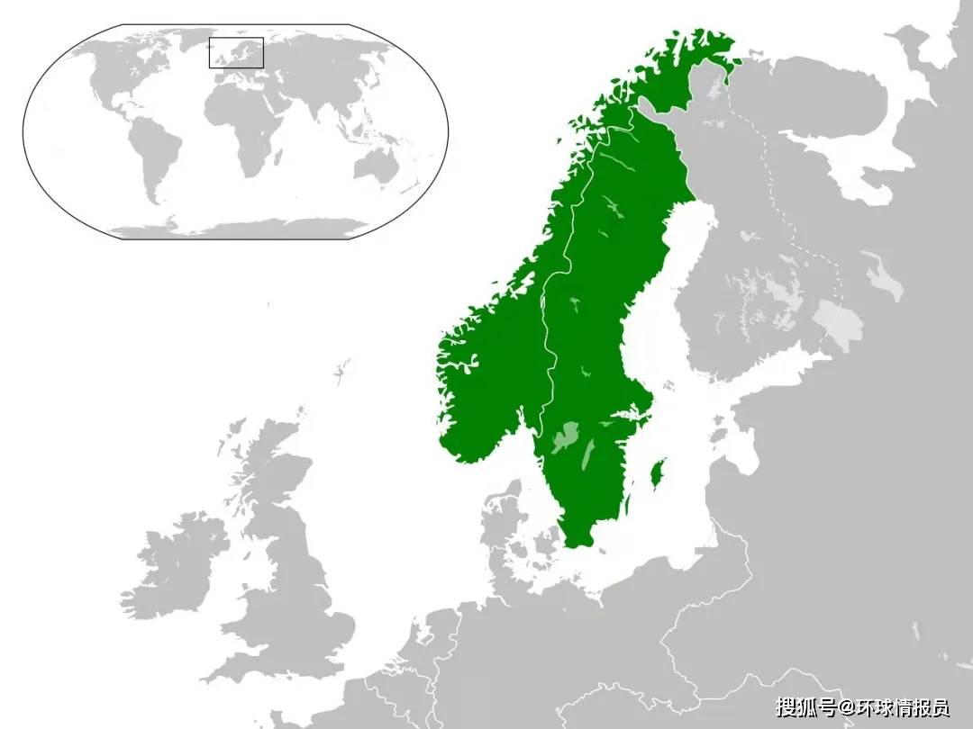 瑞典挪威联合王国时期,瑞典拥有北冰洋沿岸挪威再次成为了瑞典丹麦
