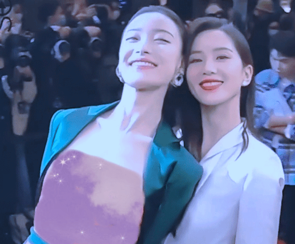 热巴吐舌万茜嘟嘴倪妮撩头发女星油腻起来就没男星什么事了