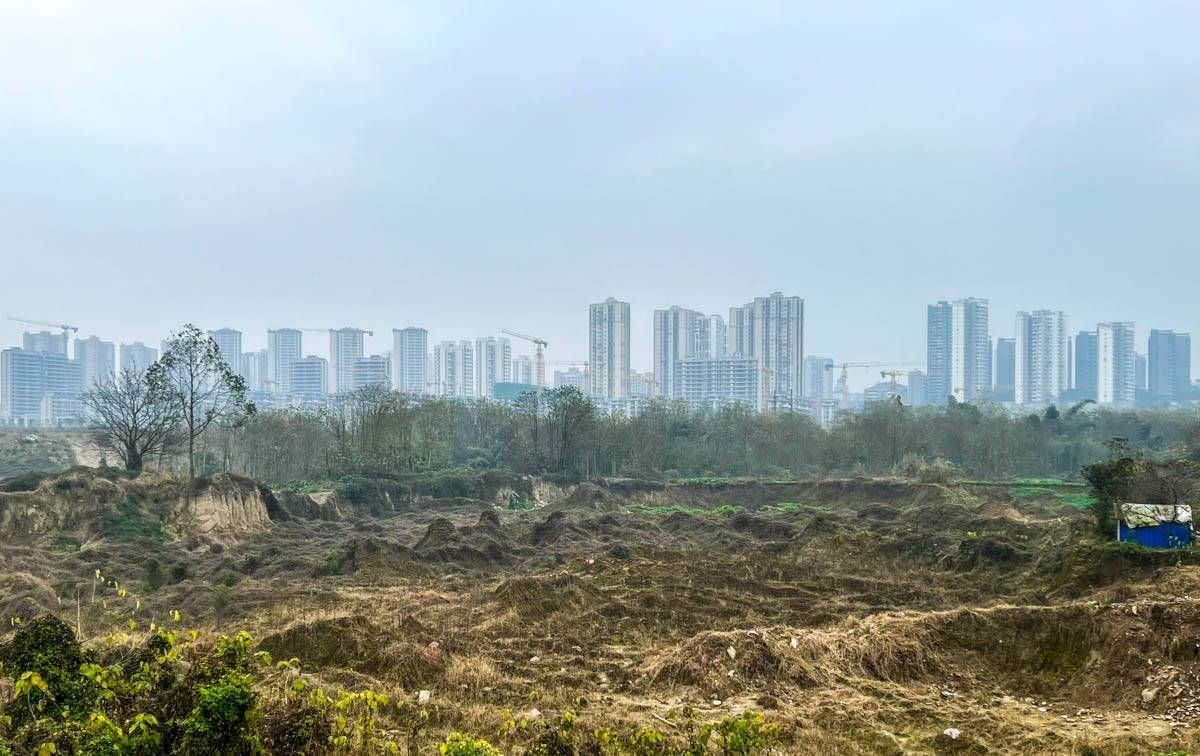 潼南|逛重庆金佛岛公园，看都市发展新区的扩张，一年便建起一大片城