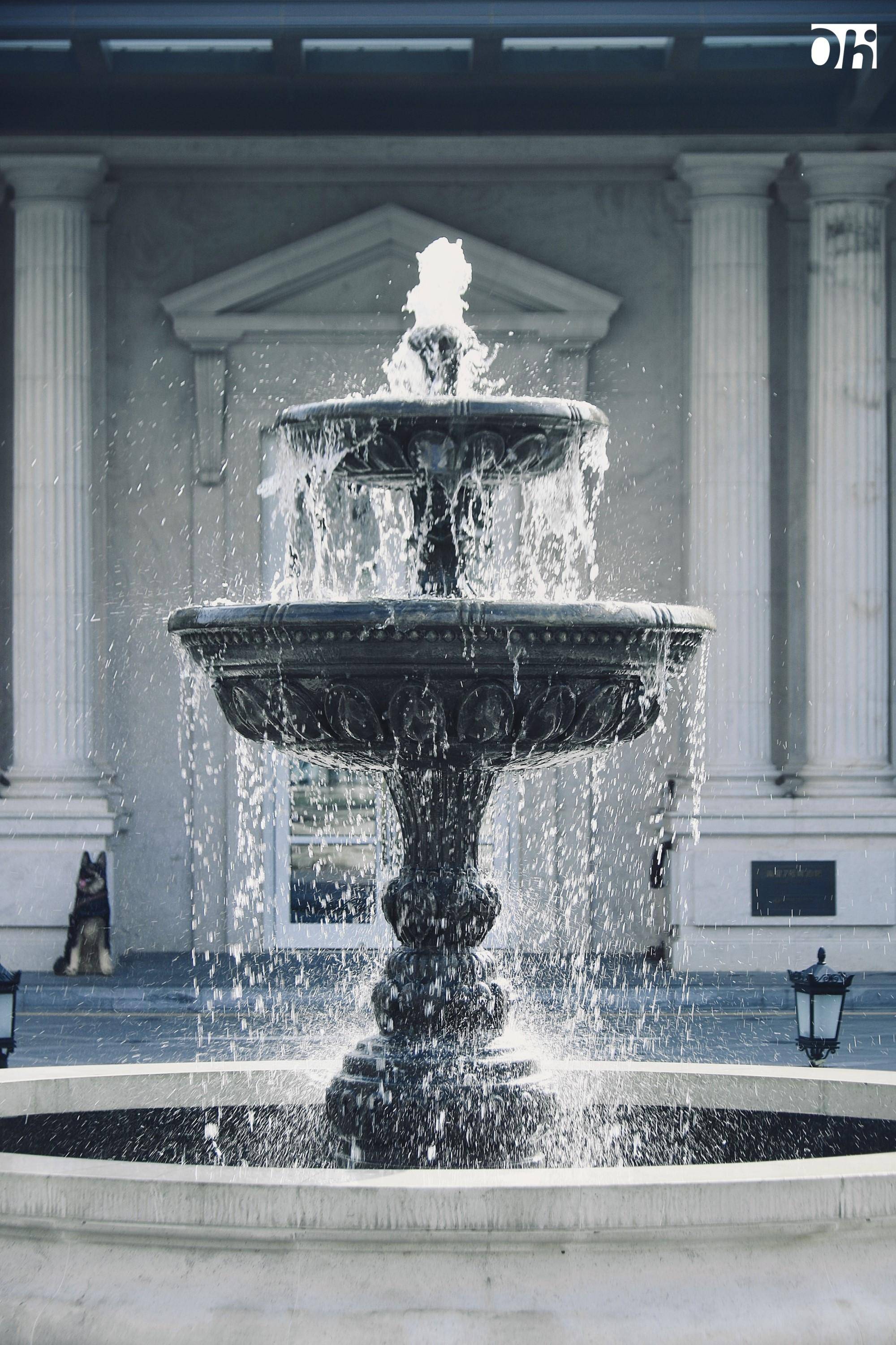 法式喷泉水景,阳光花园,雕像小品,互相映衬,让园林整体更加浪漫和美丽