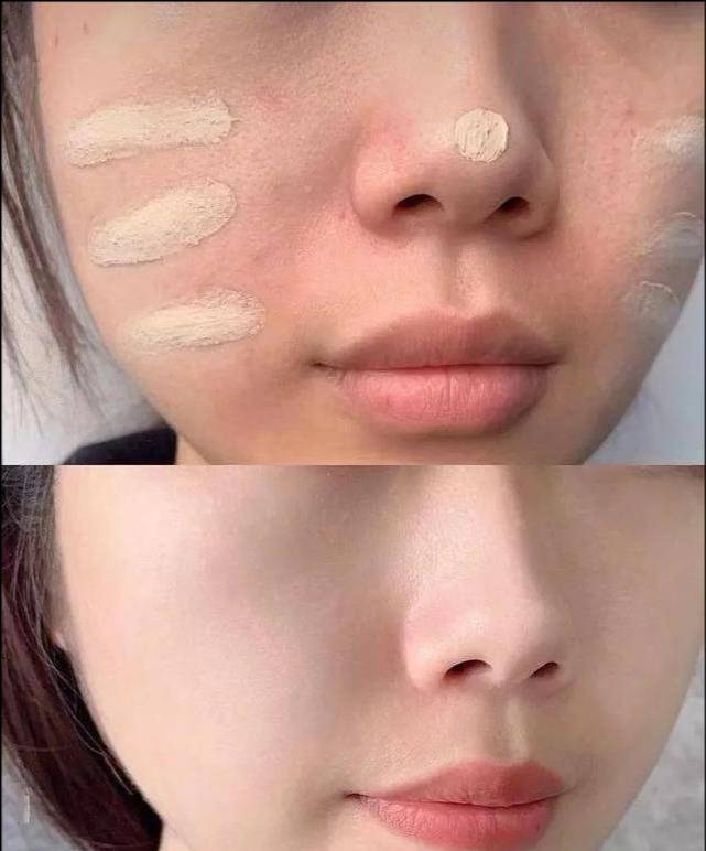整张有一种“尴尬”叫女星卡粉，高清镜头下妆容斑驳，细纹卡粉显老10岁