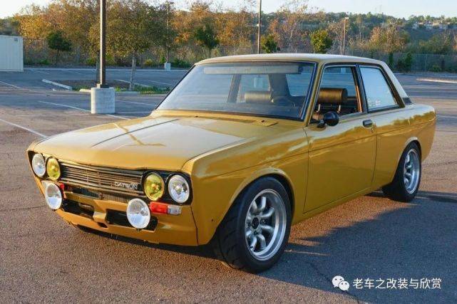 这辆男神同款车型是1971年达特桑510,5速手动变速箱.