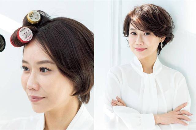 发型54岁铃木保奈美,换发型后更像当年莉香,看来发型是减龄好帮手