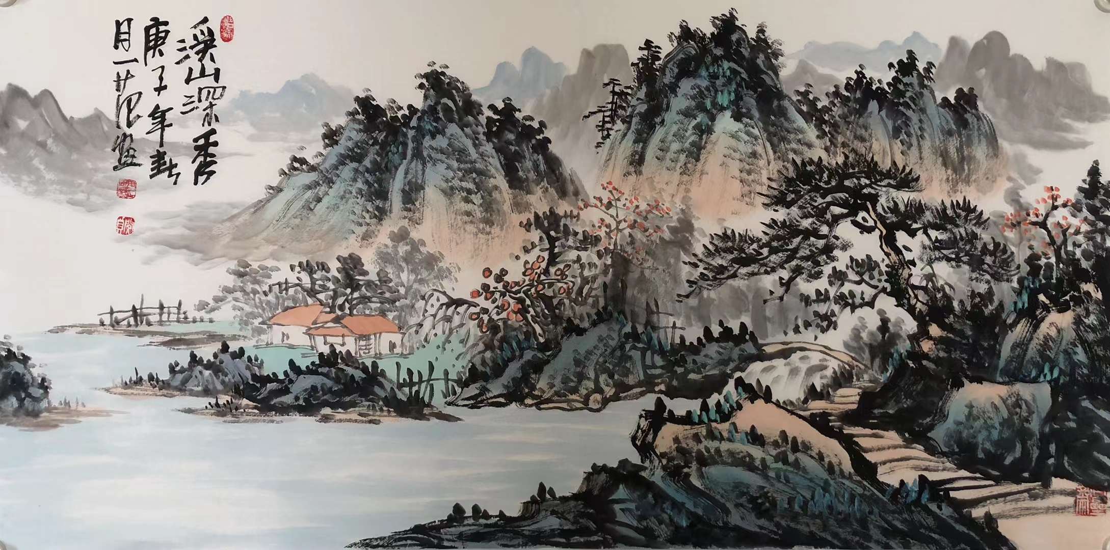 姜国华泼彩山水超然野逸气象万千