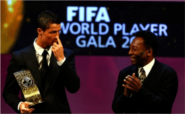 贝利祝贺c罗获得国际足联特别奖我想亲自见面拥抱他