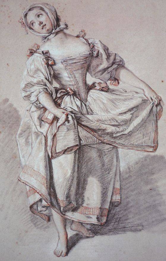 欧洲艺术家洛可可派代表弗朗索瓦布歇素描作品欣赏