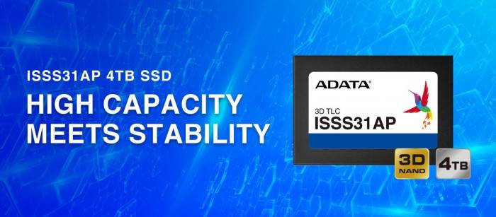 威刚发布ISSS13AP 4TB工业级2.5英寸SATA SSD