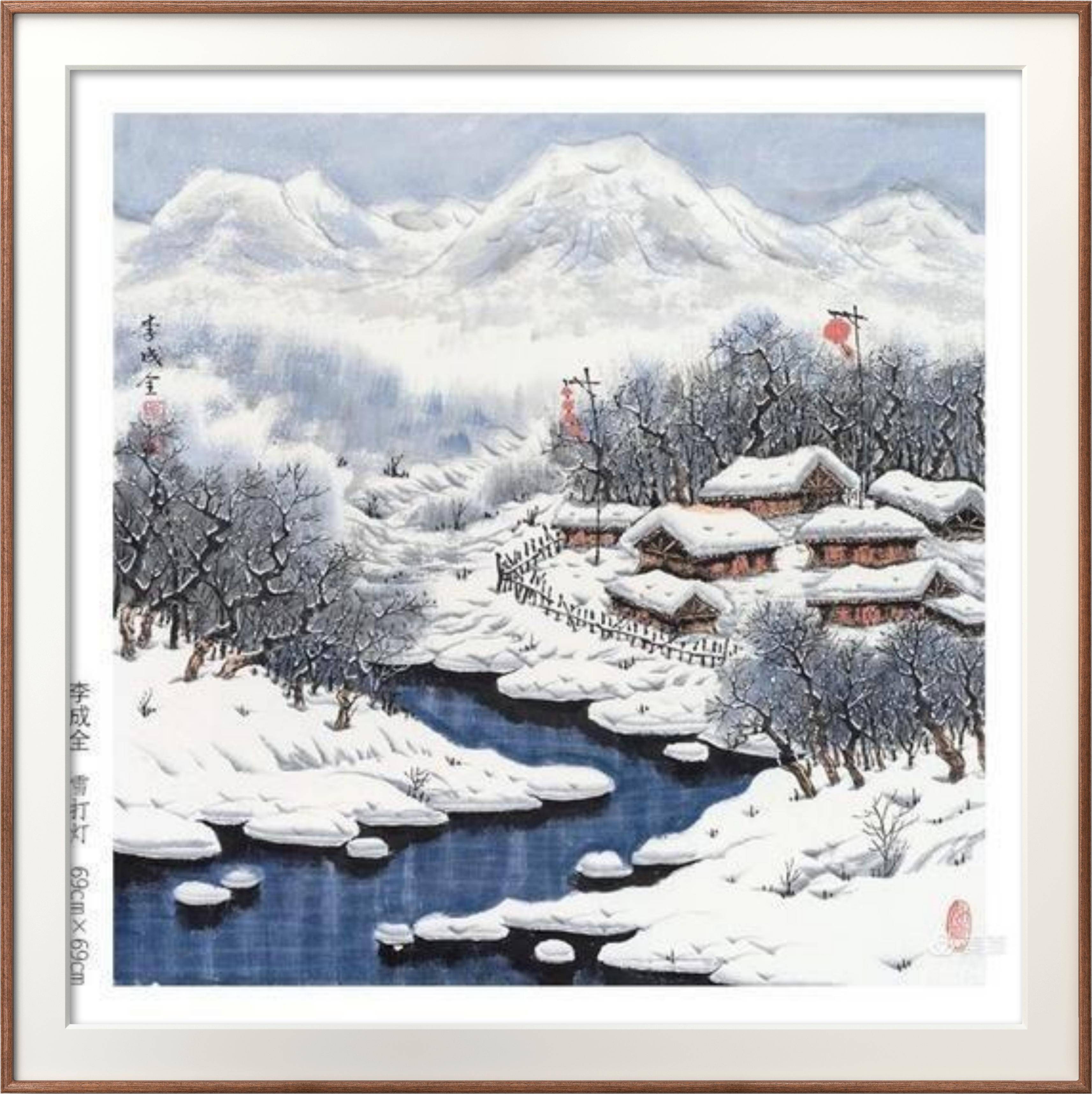 白雪红灯的年_瑞雪兆丰年 除夕前夜北京降雪_春联_红色