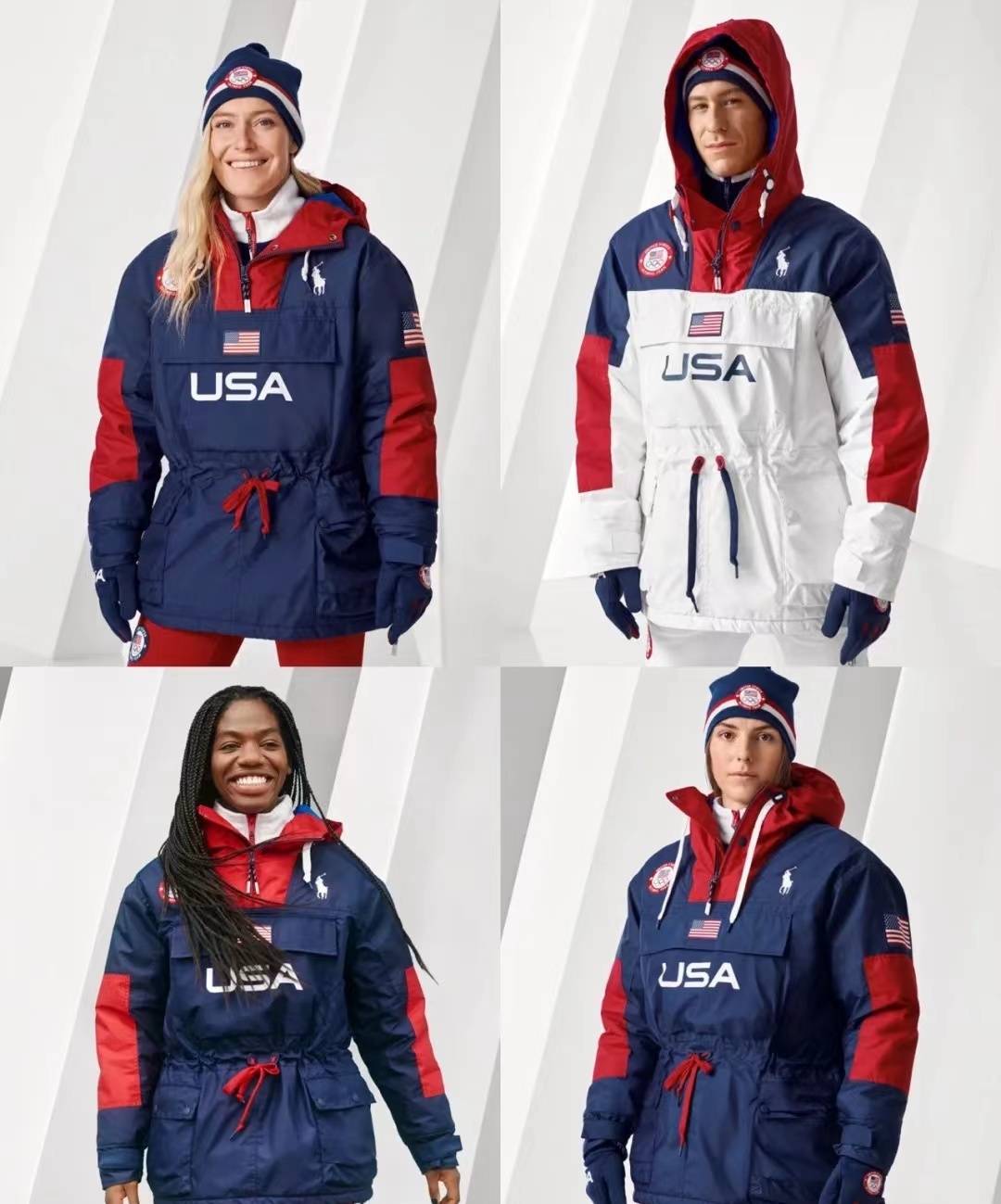 冬奥会美国队队服图片