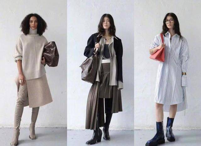 视觉 浅色A字连衣裙