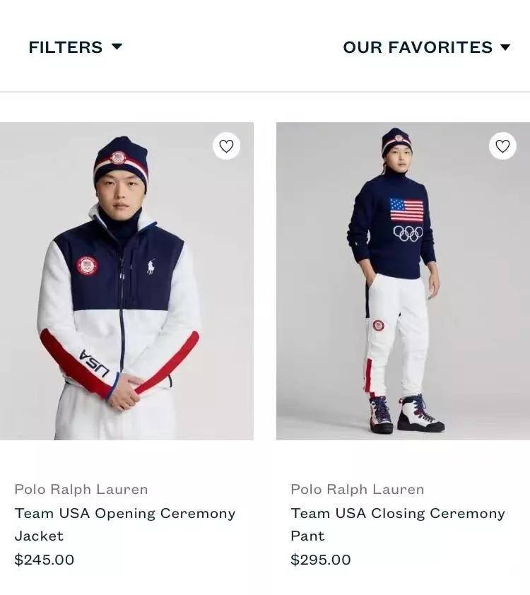 2022冬奥会美国服装图片