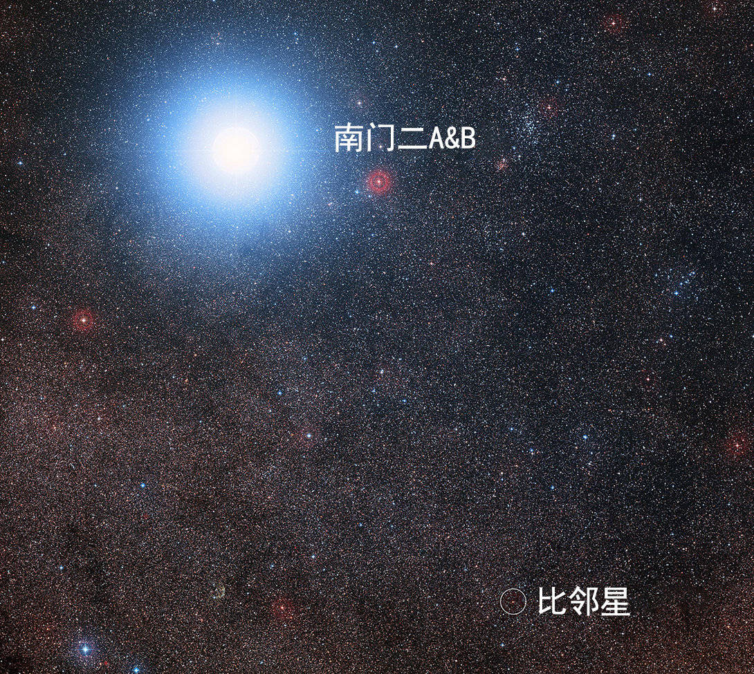 21光年)之外的南门二a星和南门二b星转动,这三颗恒星构成了一个三合星