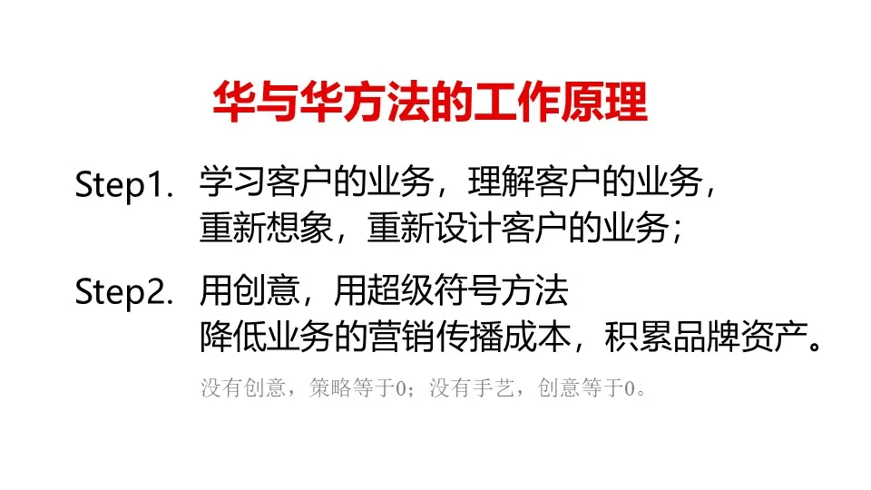 品牌华与华营销方法合集:超级符号就是超级创意