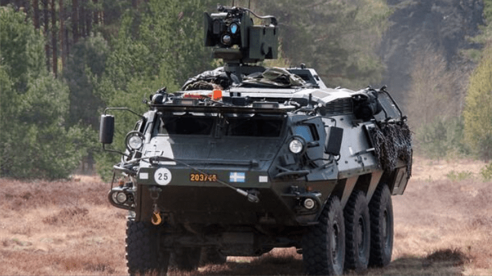 瑞典轮式装甲车图片
