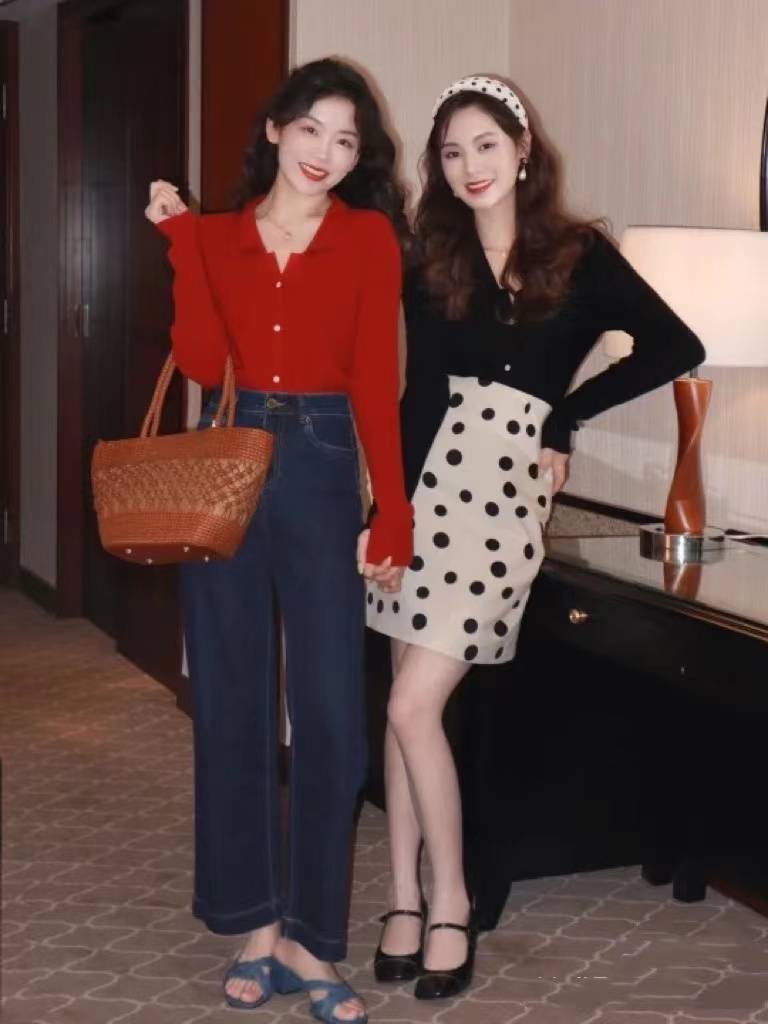 深蓝 女人过了三十岁，多尝试早春港风穿搭，精致时髦更显风情万种