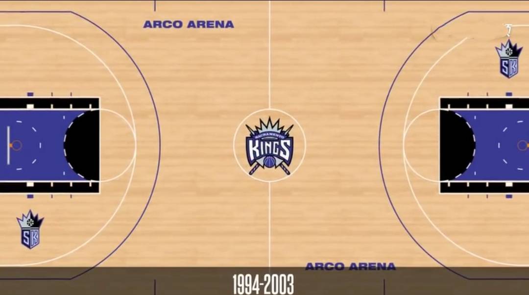 nba回忆国王队主场篮球场木地板变化史