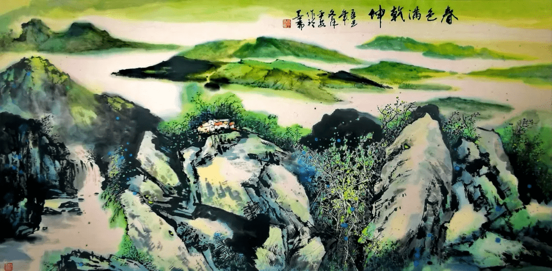 水墨画|溢彩吕梁丨 高平安水墨画作品在吕梁市群众艺术馆展出