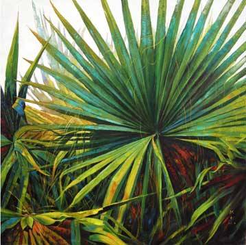 就中国当代绘画而言,热带雨林植物的自然景观一直没有得到油画家的