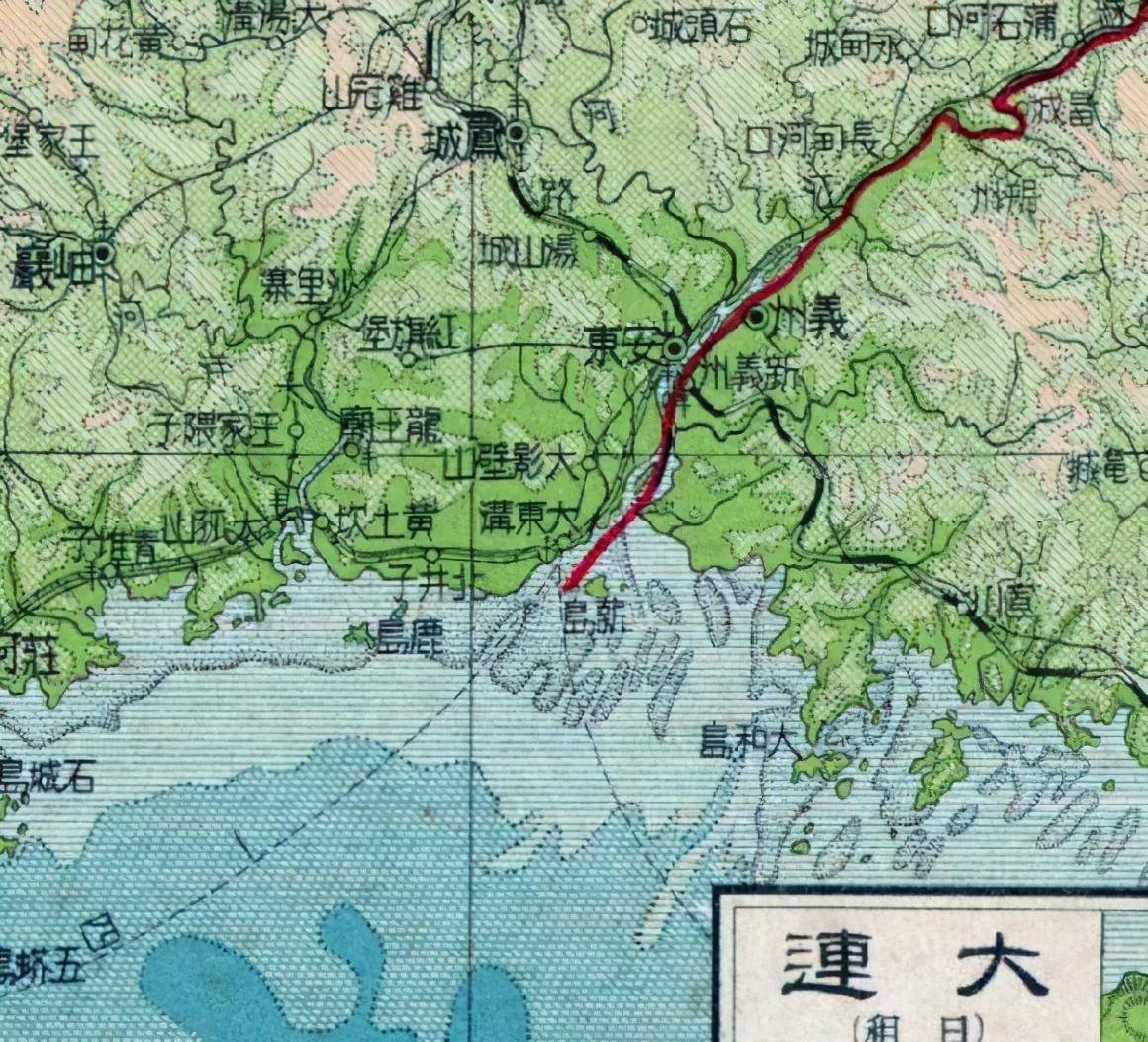 鸭绿江地图上的位置图片