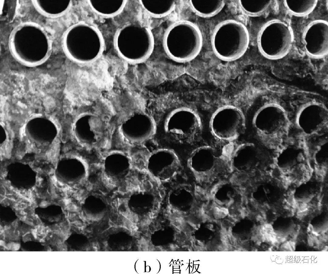 從現場採集的熱交換器電偶腐蝕圖片見圖3.