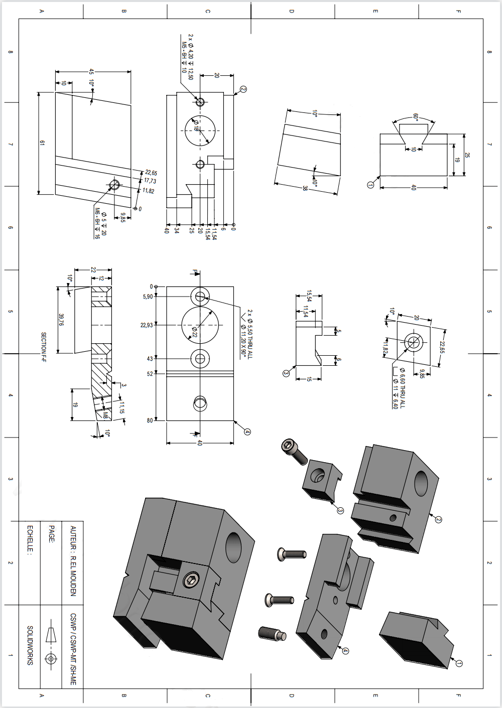 在solidworks装配体画完此图,尺寸看的人头晕_零件_草图_螺纹