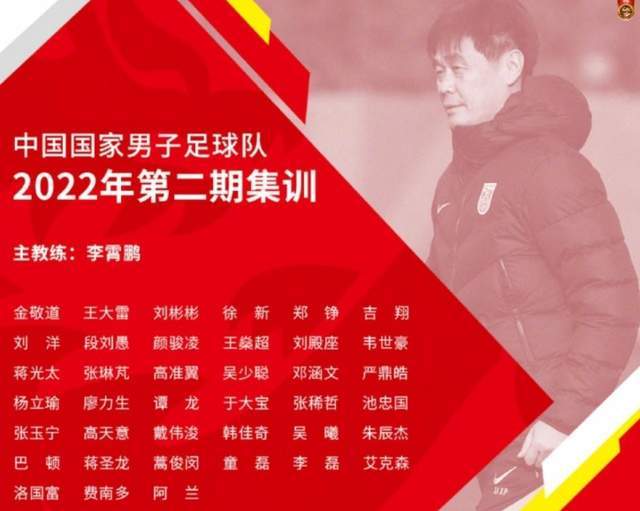 国脚|国足历史第1次：李霄鹏最新名单召入14名去年广州队的国脚！