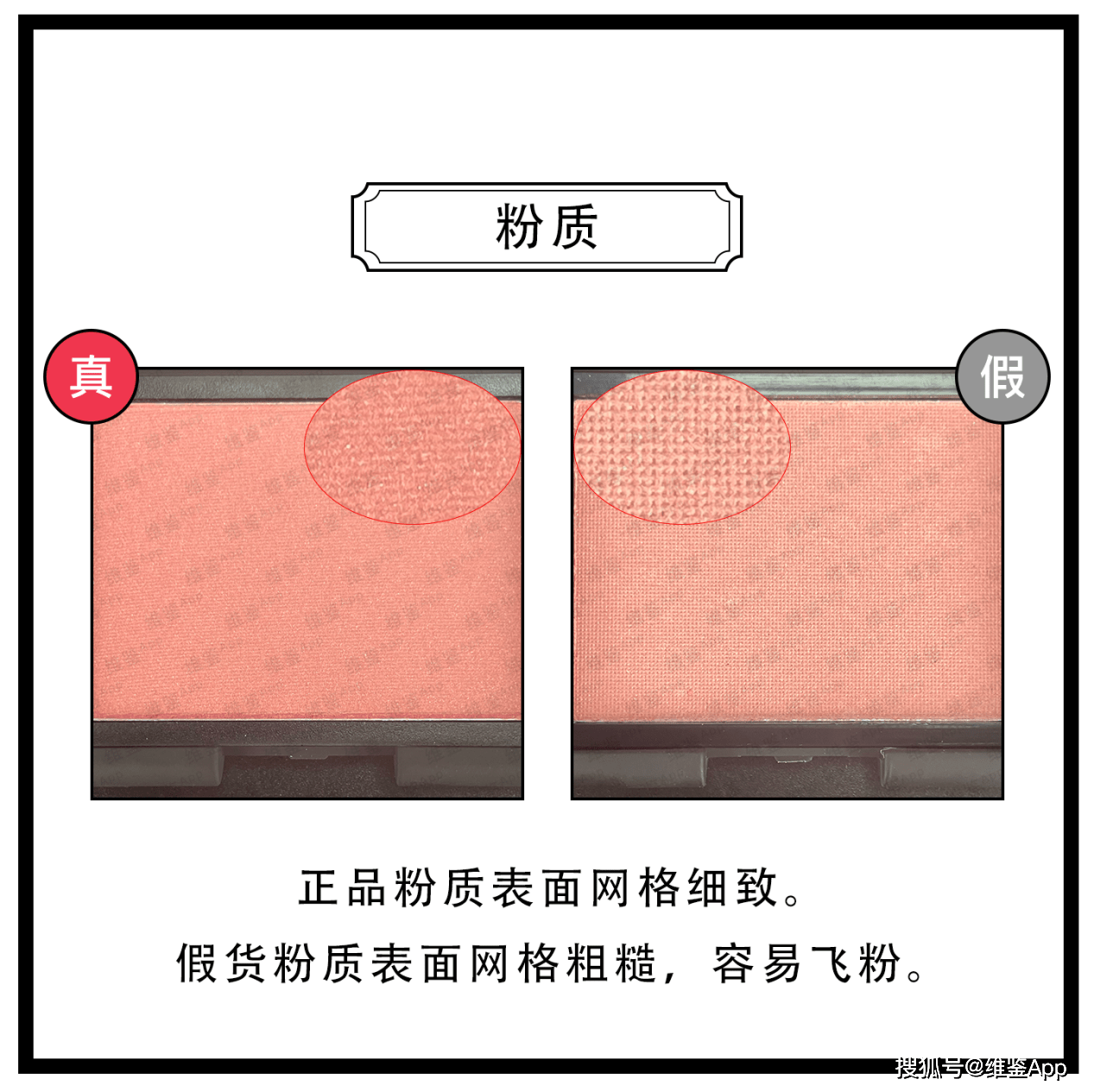 对比NARS/纳斯炫色腮红（#深喉）真假鉴别