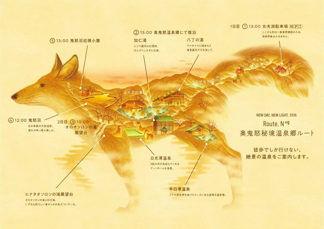 日本日光市旅游形象设计,将动物形象融入其中!_路线_观光_新城市