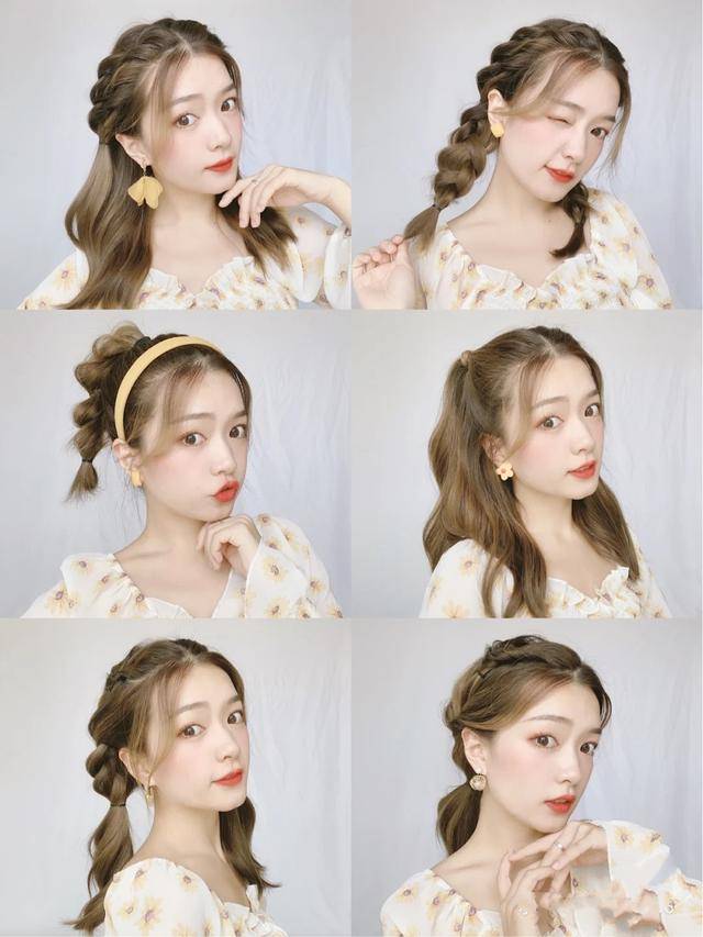 马尾这些编发教程收藏好，简单易上手少女感满满