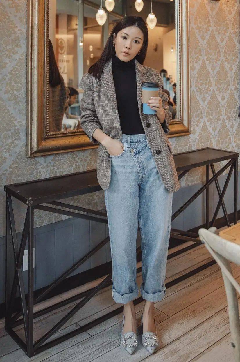 大气 大衣下岗了!开春这么穿,时髦又大气!