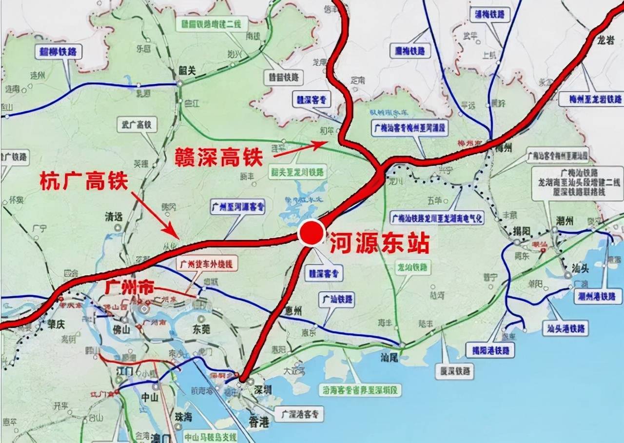 原创广州河源高铁来了赣广高铁凉了只能等赣州韶关广州高铁了