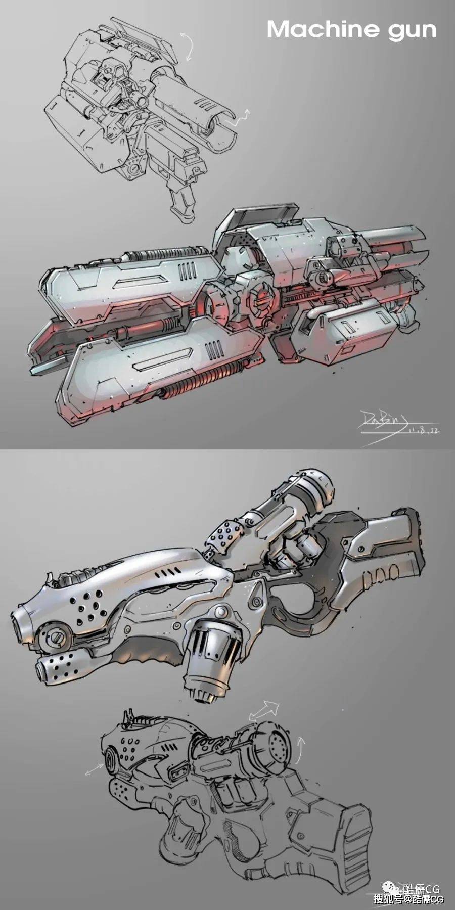 建模参考丨3d枪炮激光次世代热武器素材分享第2期