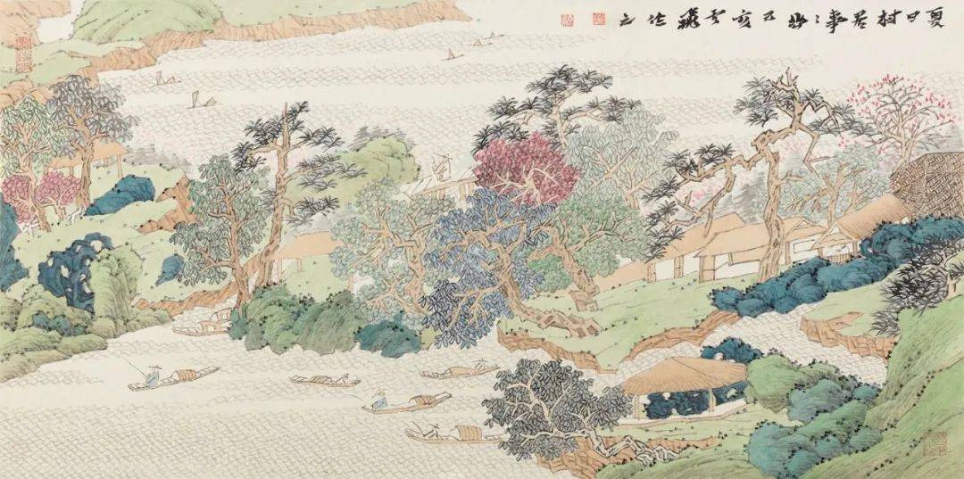 (文范扬)魏云飞还是个很年轻的画家,从他的作品中,看得出他身着传统