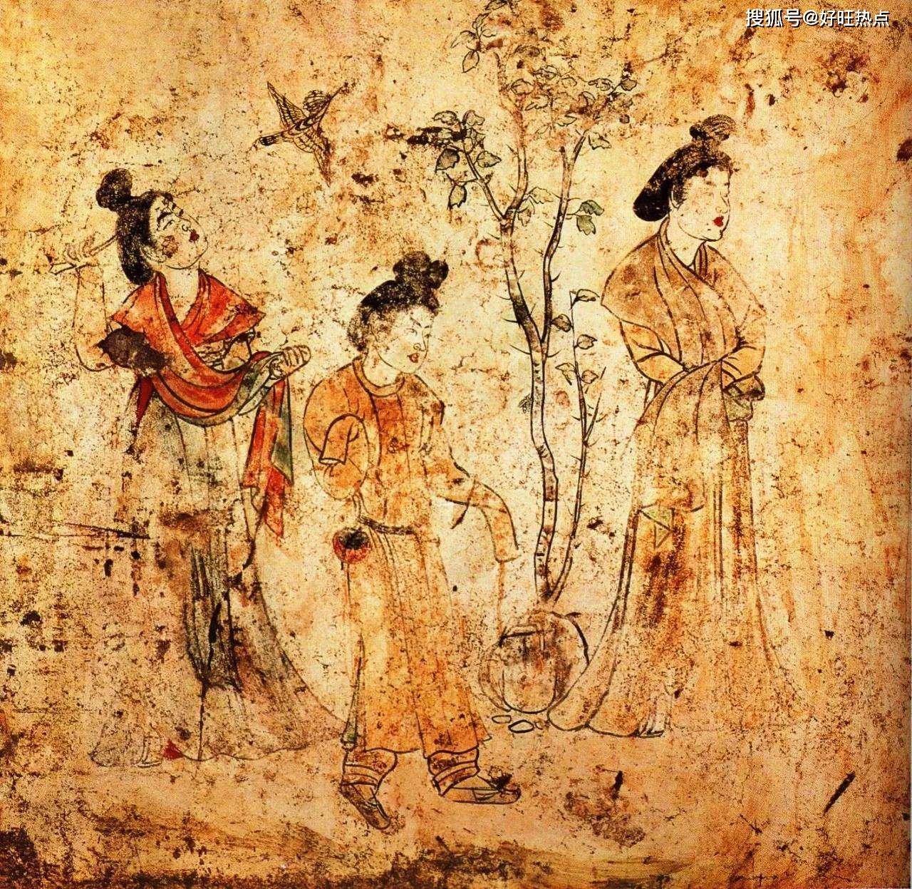 唐永泰公主墓中的"千年第一美人"_人物_壁画_九宫