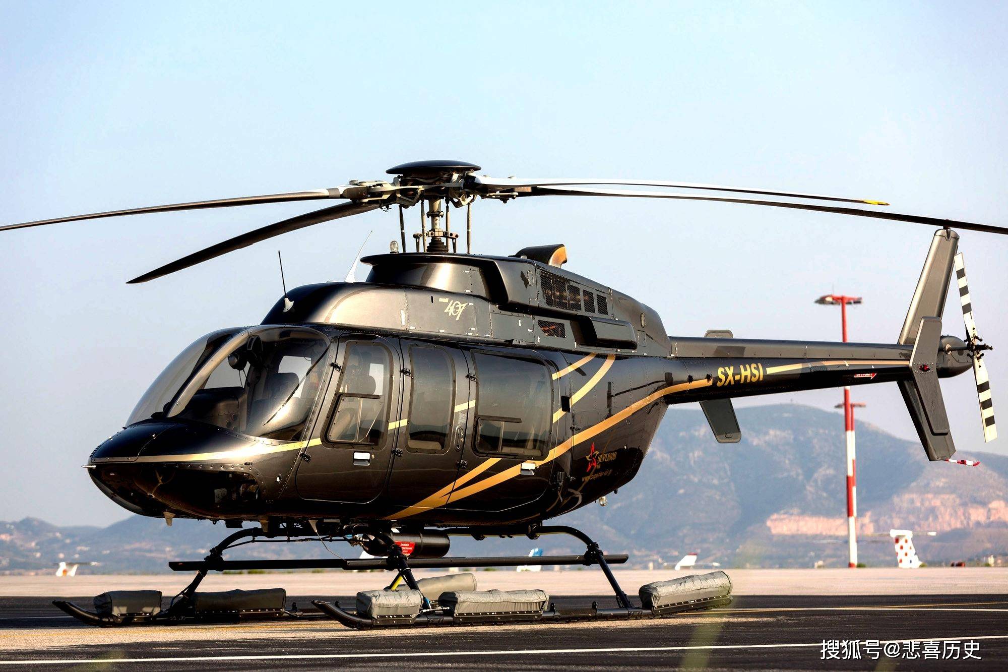 原创贝尔407轻型直升机