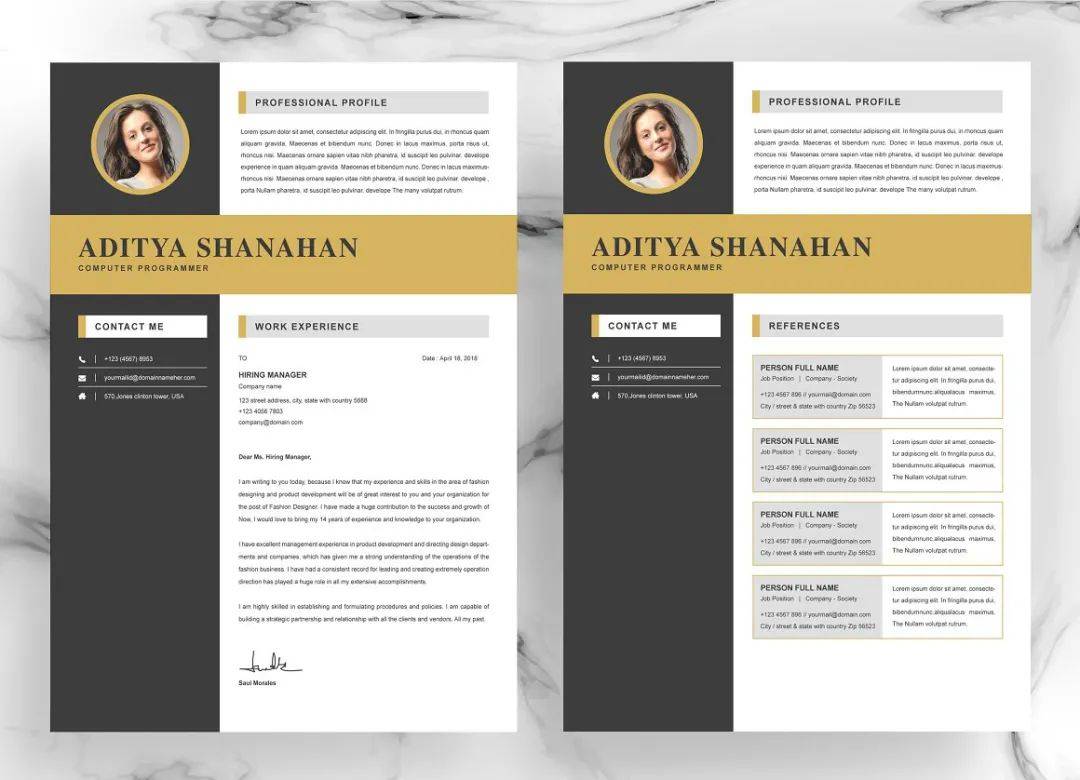 国外设计师简历欣赏