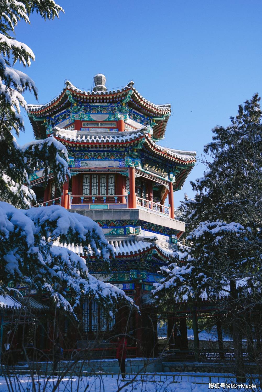 春雪降京城 你可以永远相信颐和园的美 附3小时赏雪步行路线 建筑 知春亭 船坞