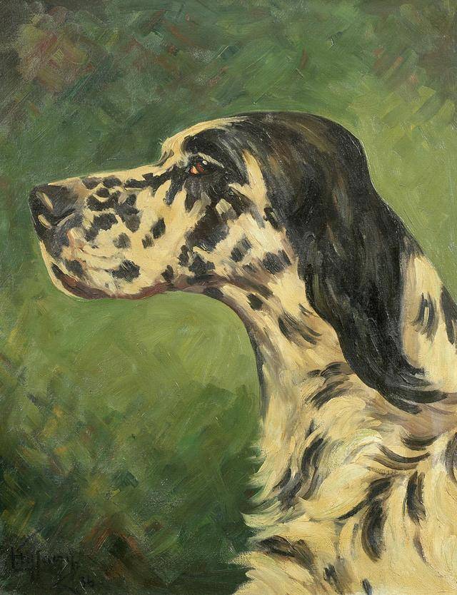 艺术家笔下的写实油画宠物狗100幅