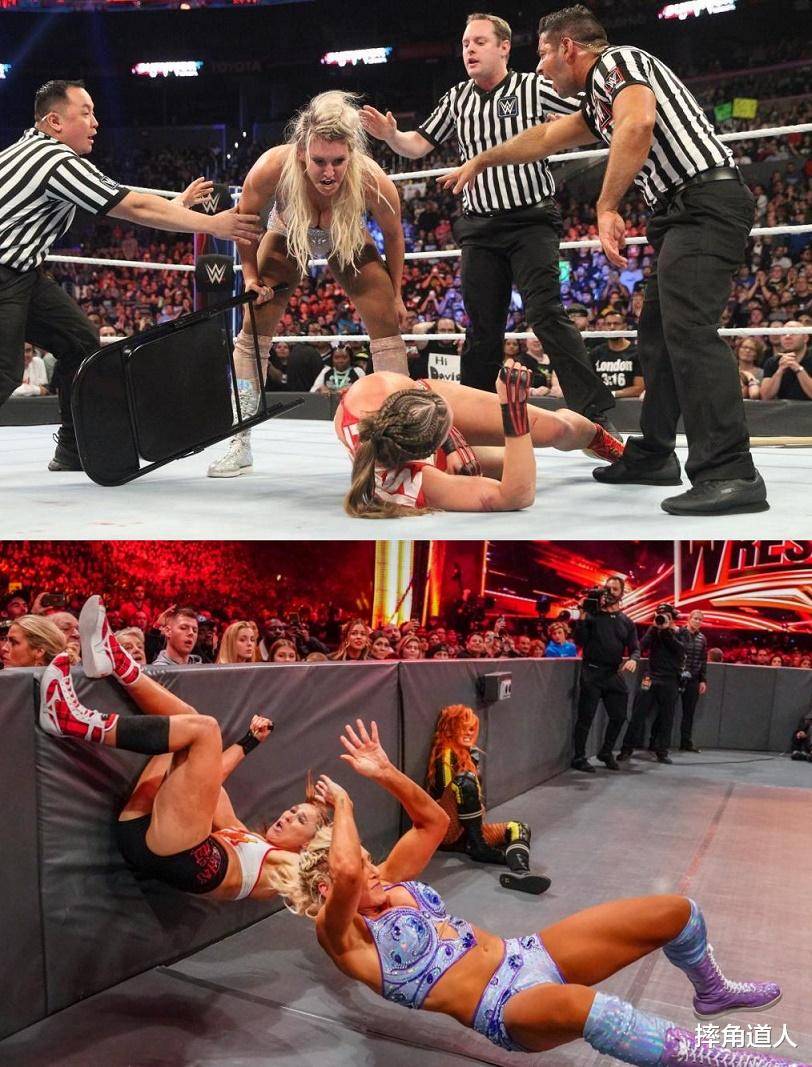 wwe大布再现猛男开车法隆达罗西惨遭夏洛特爆桌